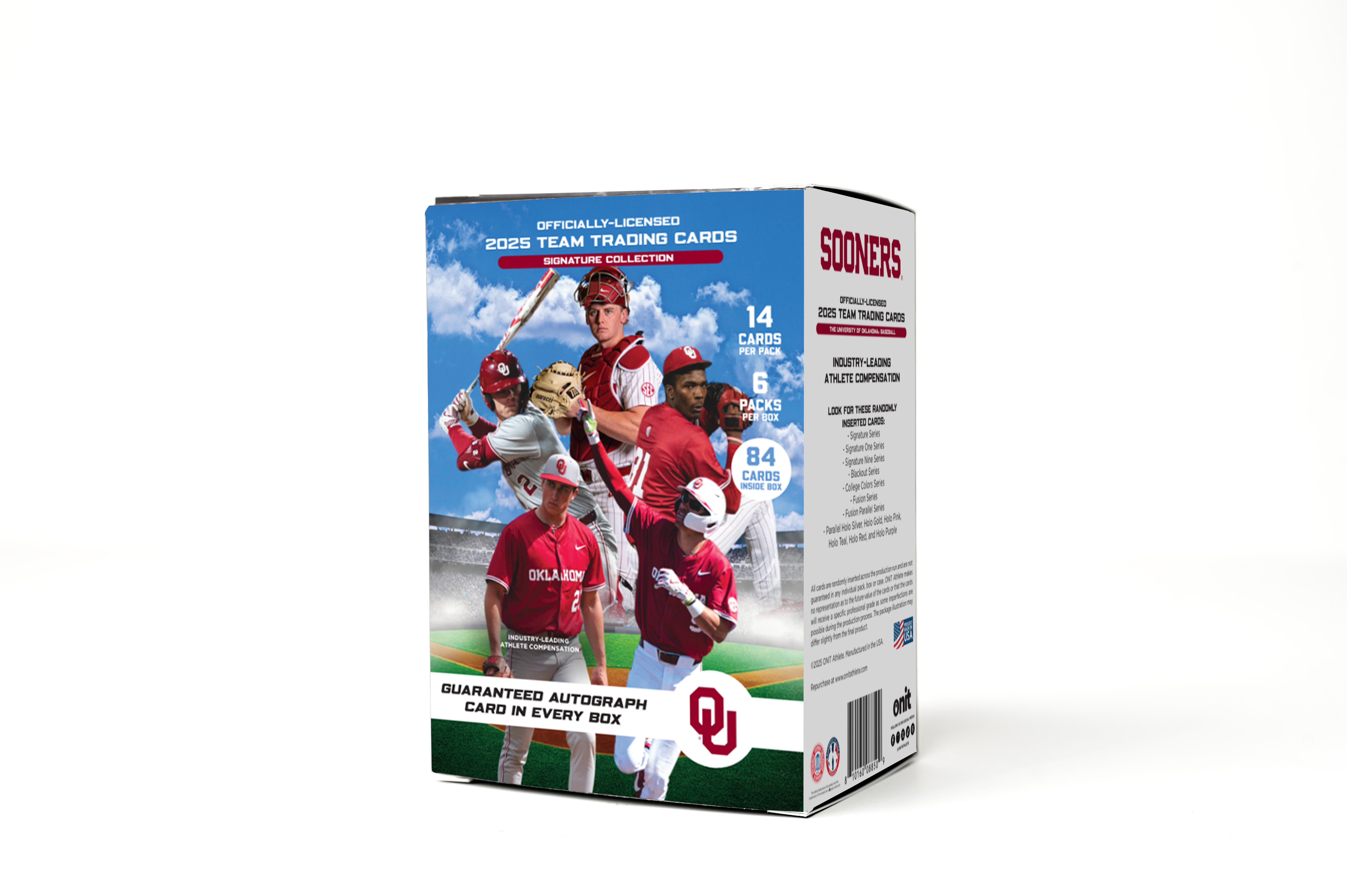 University of Oklahoma® 2025 Baseball Trading Cards - Platinum Box with Guaranteed Autograph
