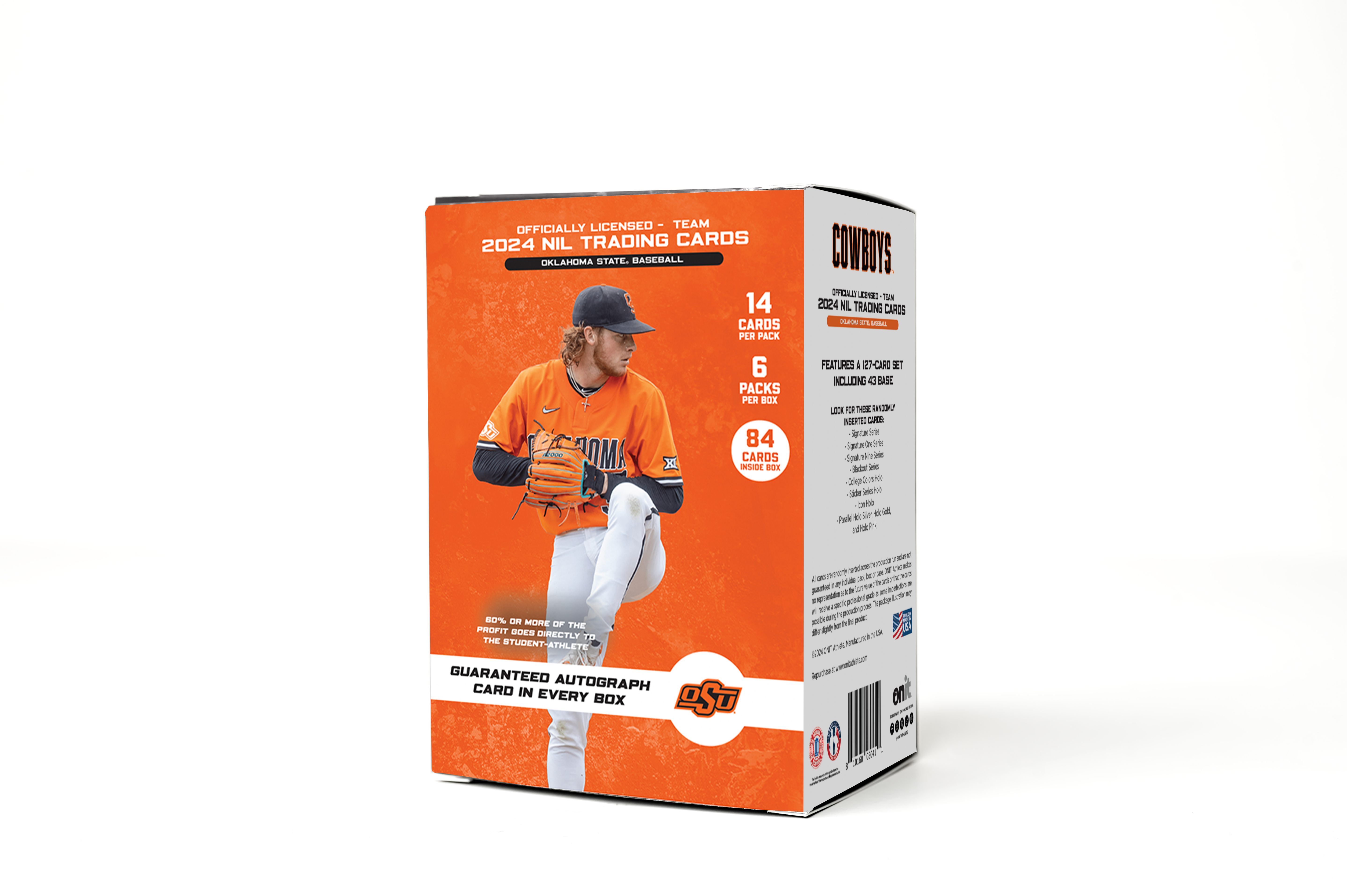 Oklahoma State University® Platinum Box - NIL 2024 Baseball Trading Cards - GUARANTEED AUTOGRAPH