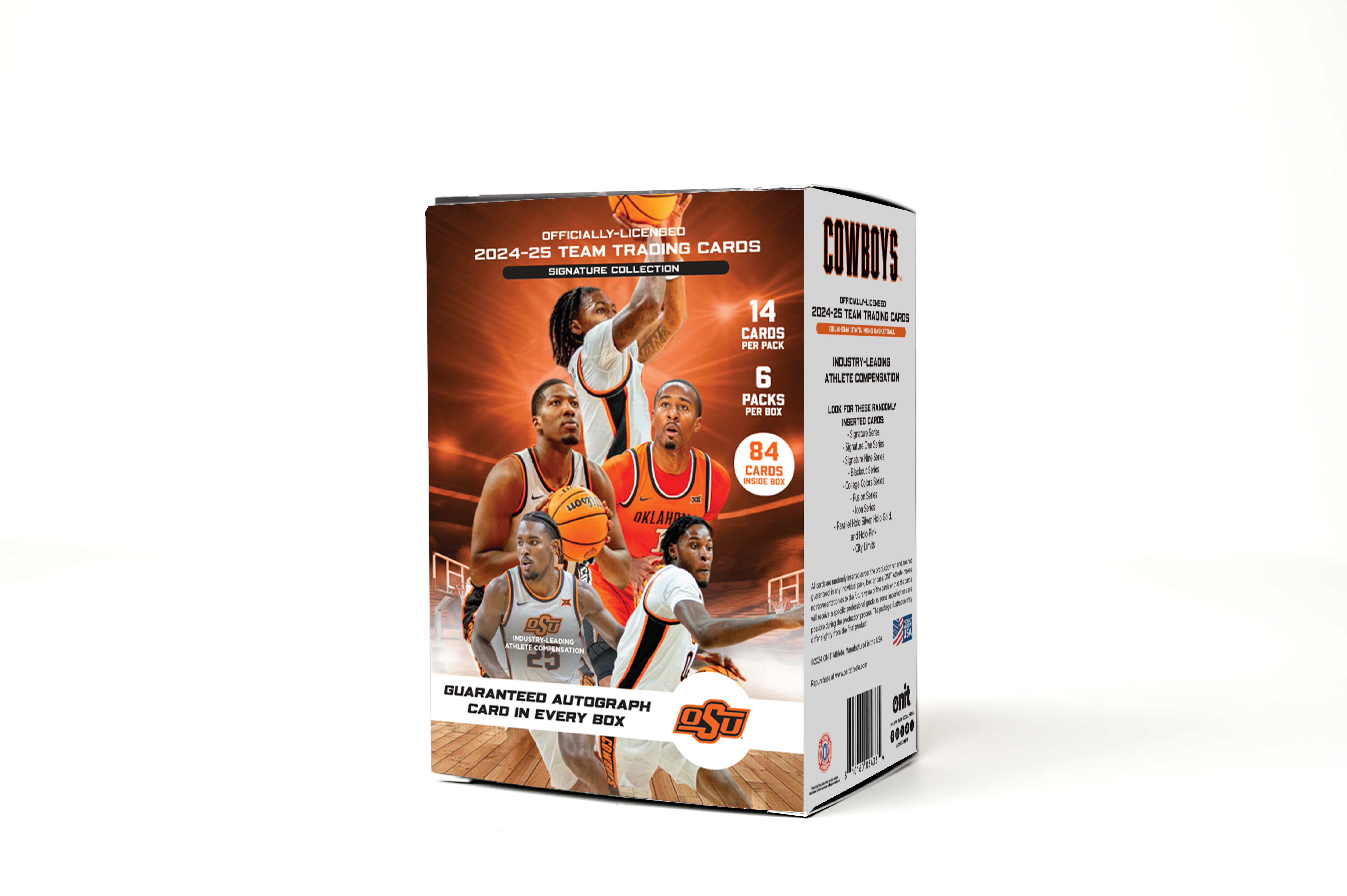 Oklahoma State University® 2024-2025 Men's Basketball Trading Cards - Platinum Box with Guaranteed Autograph