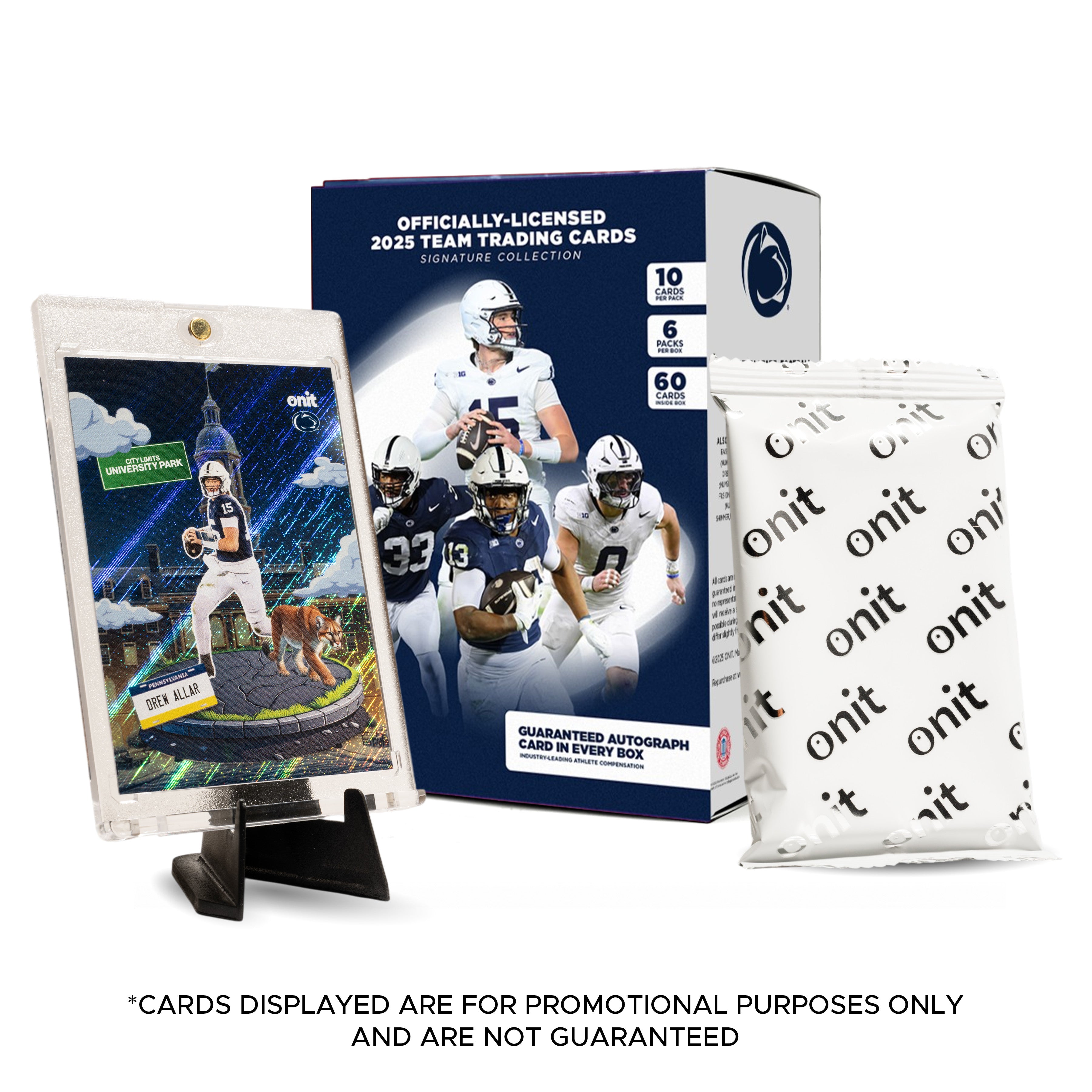 Penn State University Football 2025 Trading Cards - Platinum Box (Guaranteed Autograph)