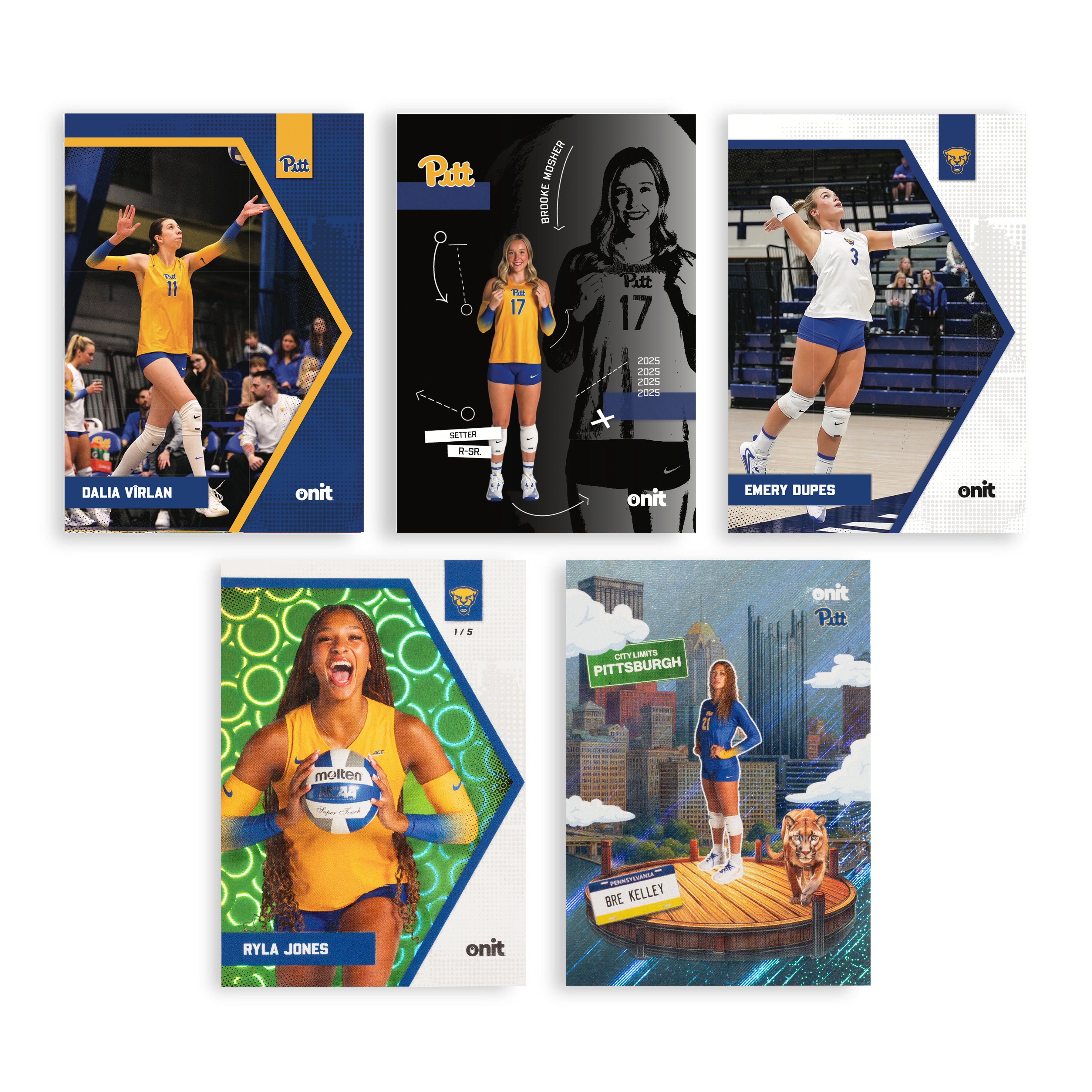 University of Pittsburgh 2025 Volleyball Trading Cards - Platinum Box (Guaranteed Autograph)