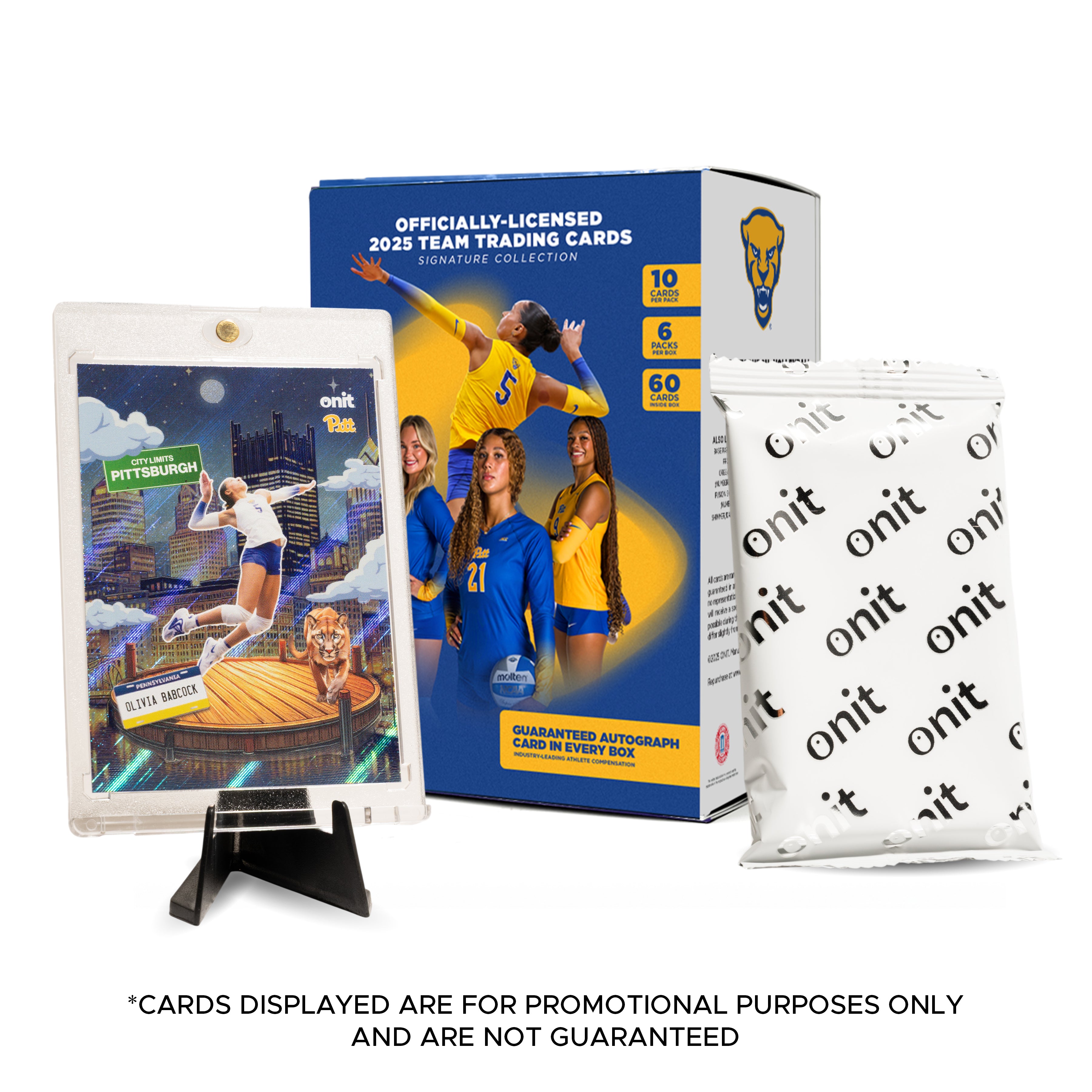 University of Pittsburgh 2025 Volleyball Trading Cards - Platinum Box (Guaranteed Autograph)