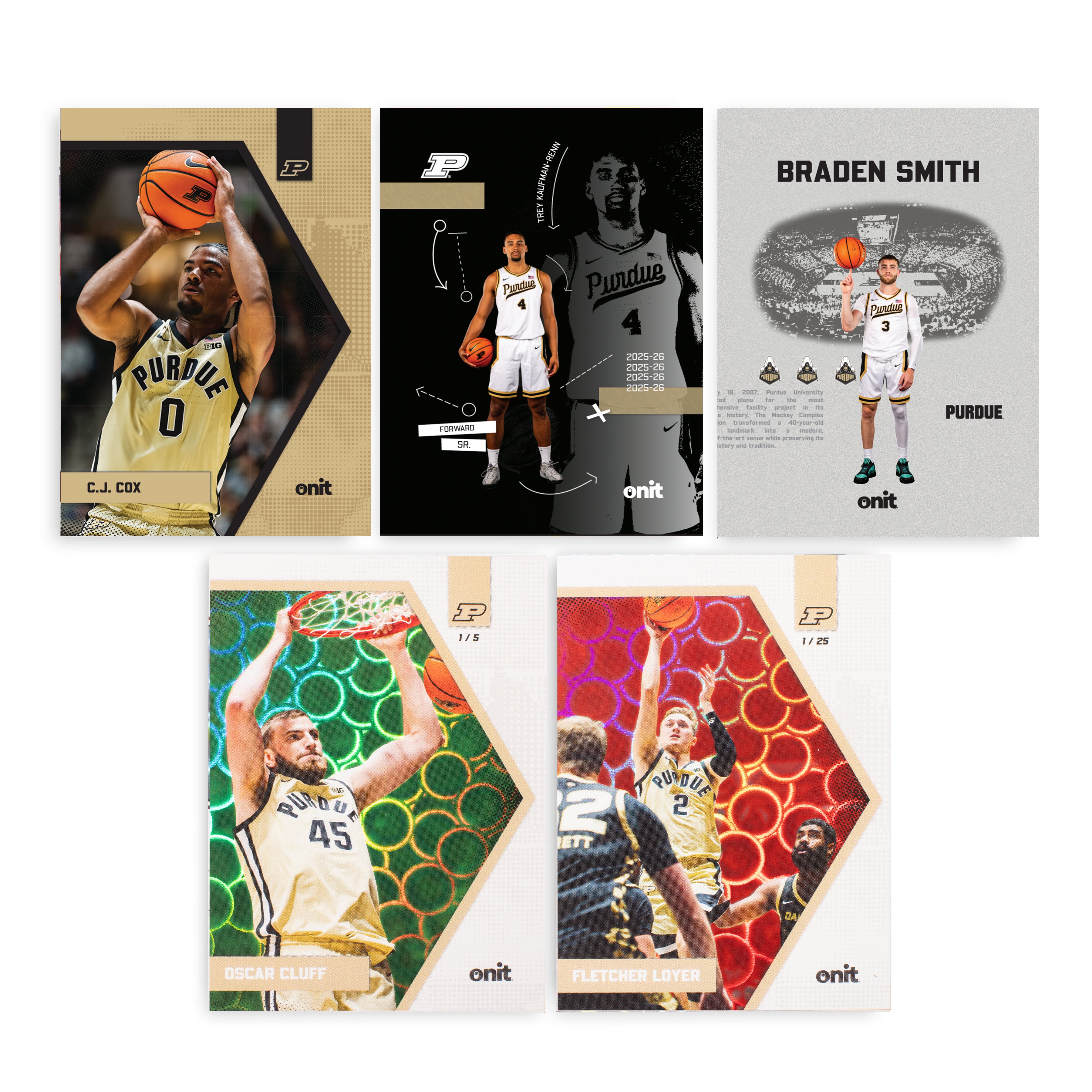 Purdue University Men's Basketball 2025-26 Trading Cards - Platinum Box (Guaranteed Autograph)