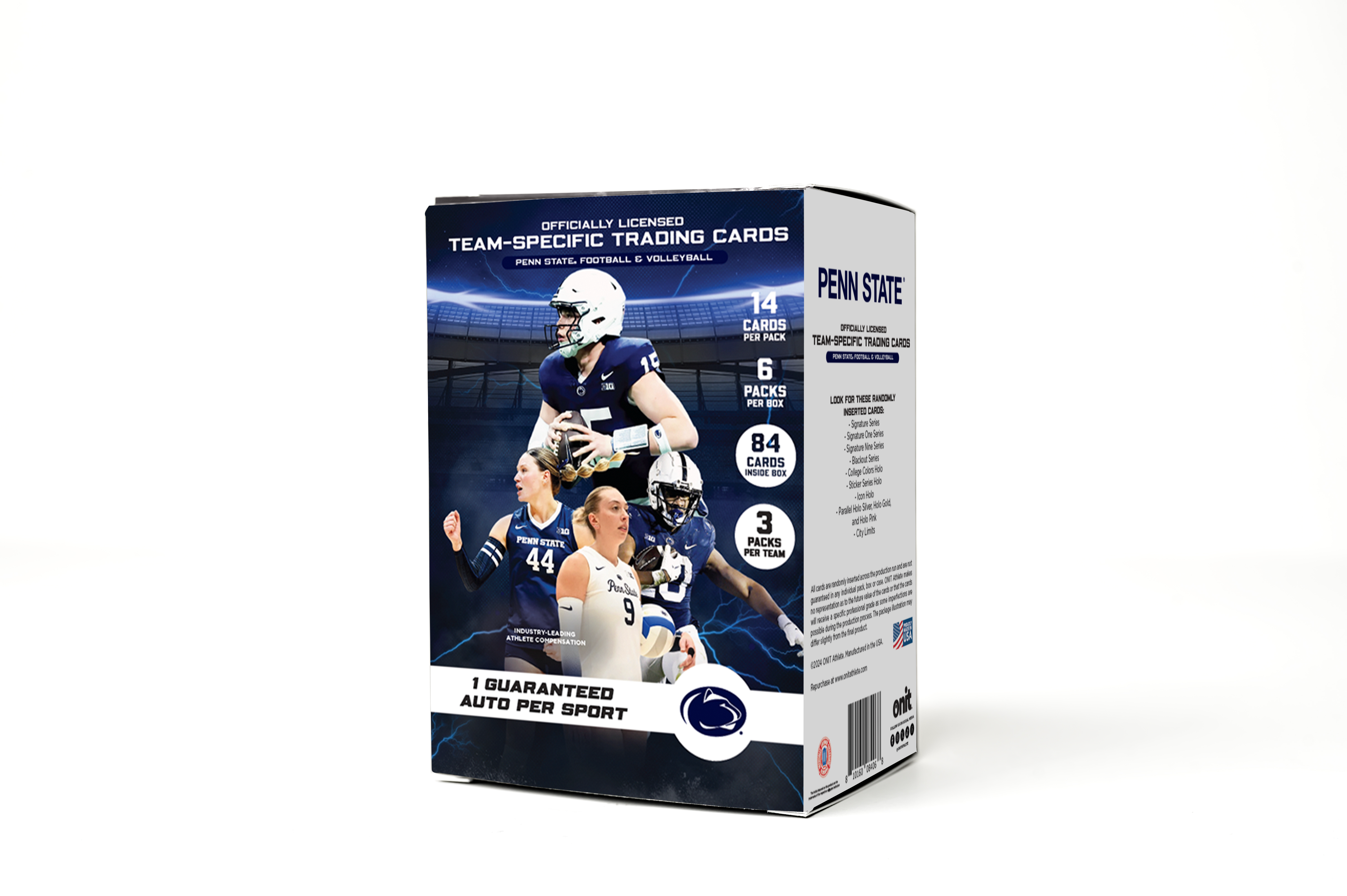 Penn State University® 2024 Dual Sport Platinum Box - Volleyball & Football Edition with Guaranteed Autograph