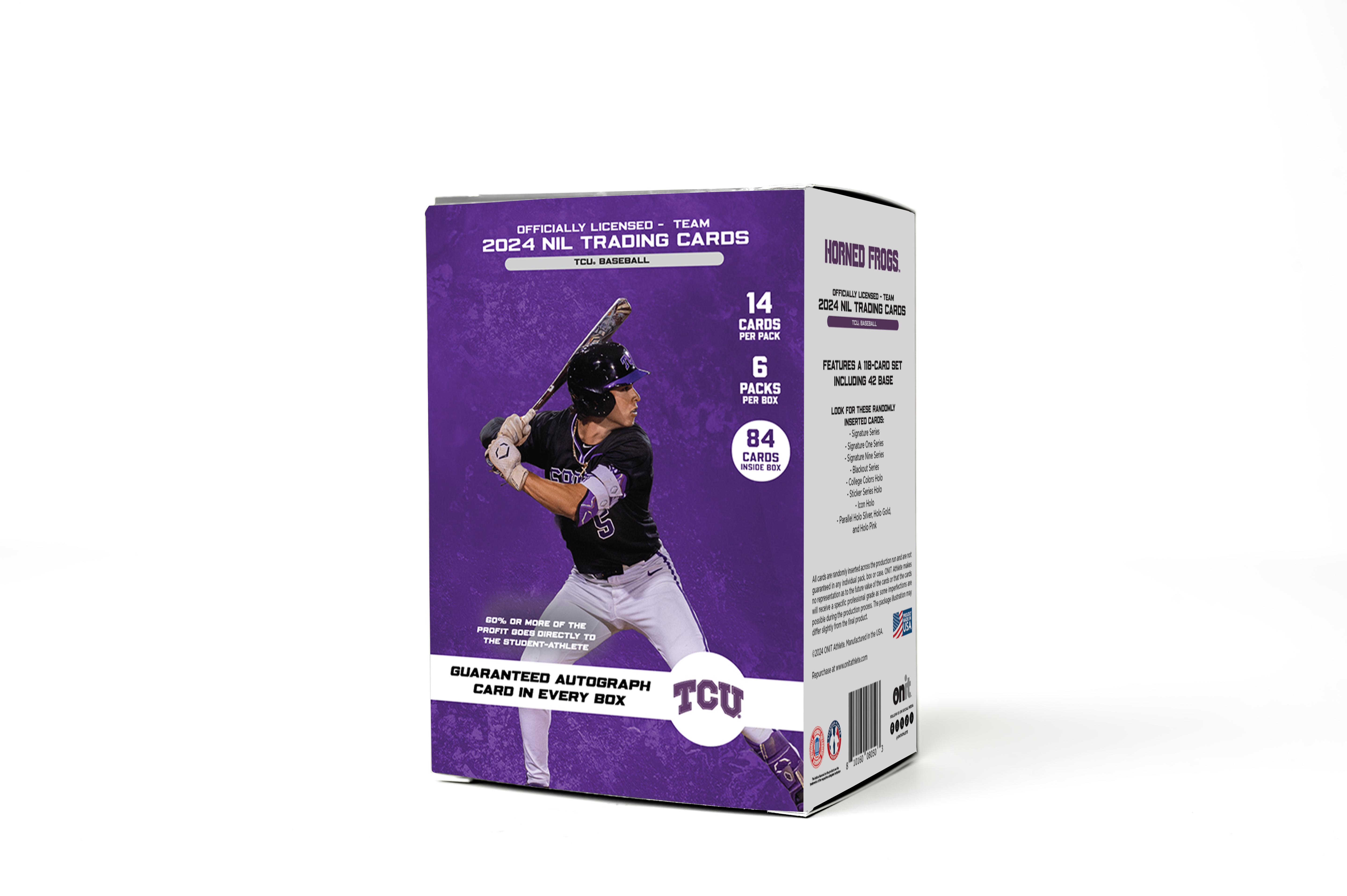 Texas Christian University® Platinum Box - NIL 2024 Baseball Trading Cards - GUARANTEED AUTOGRAPH