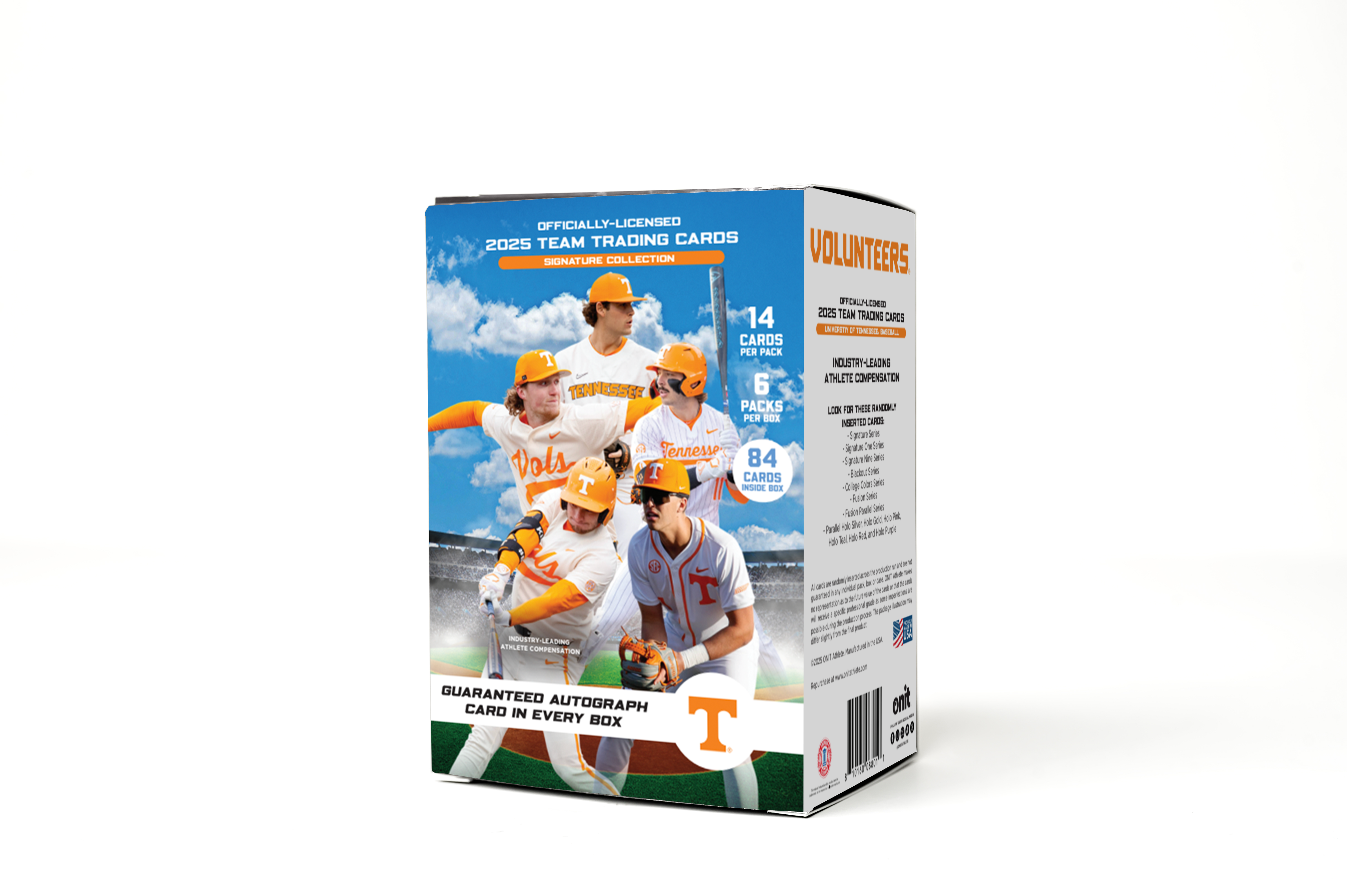 University of Tennessee® 2025 Baseball Trading Cards - Platinum Box with Guaranteed Autograph