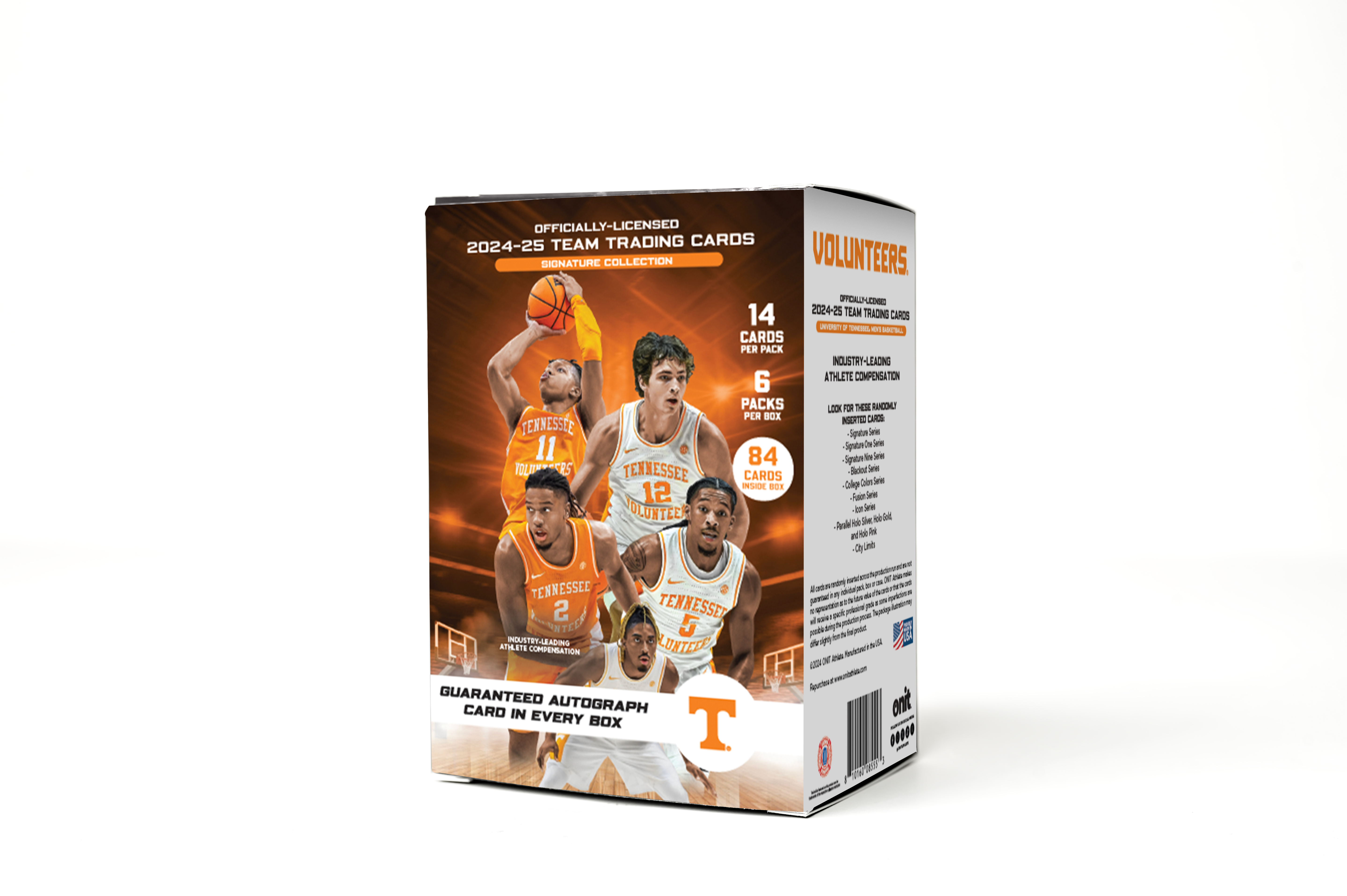 University of Tennessee® NIL Men's Basketball - 2024-25 Signature Trading Cards - Platinum Box with Guaranteed Autograph