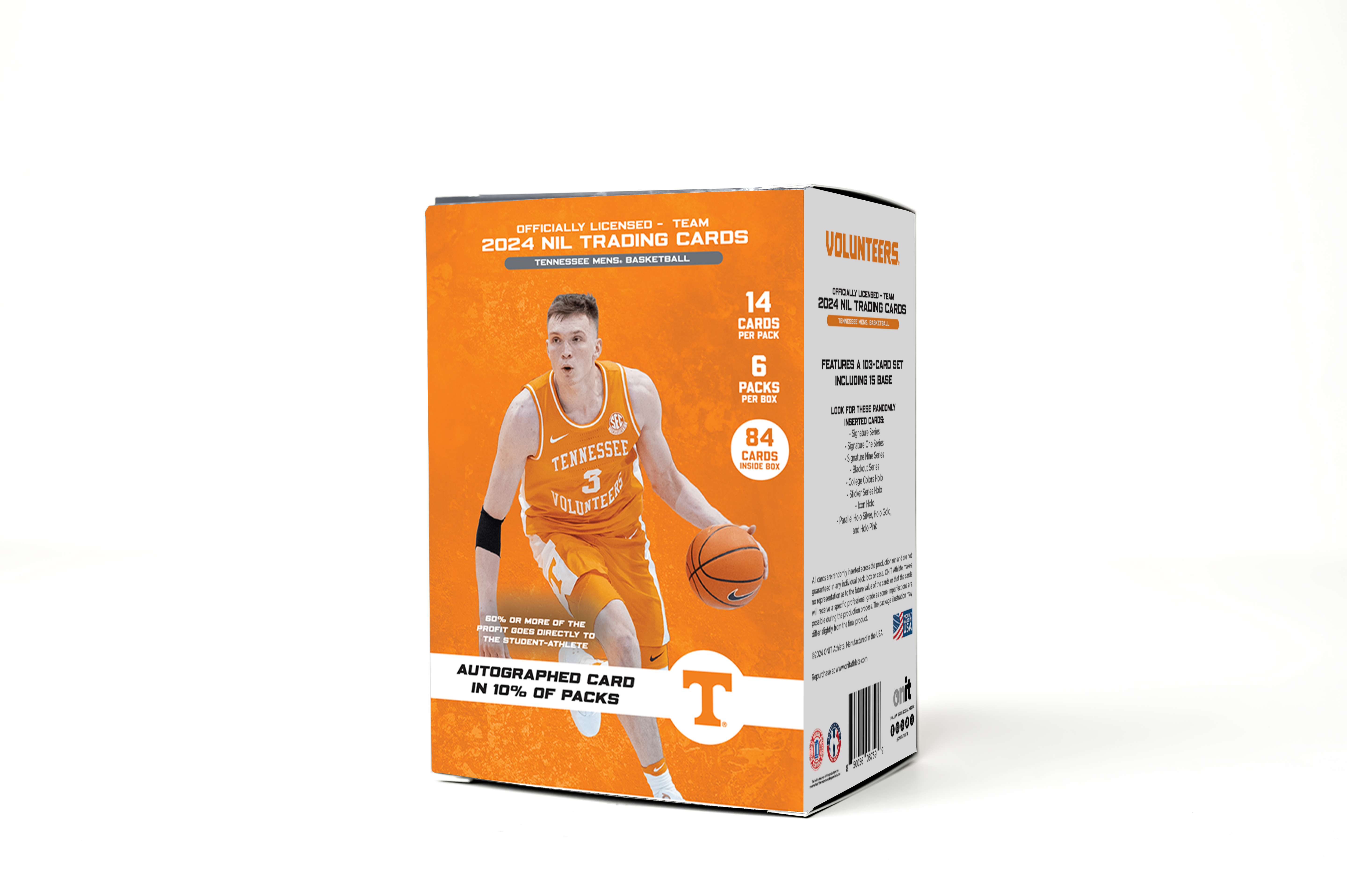University of Tennessee® Platinum Box - NIL Men's Basketball 2023-24 Trading Cards - GUARANTEED AUTOGRAPH