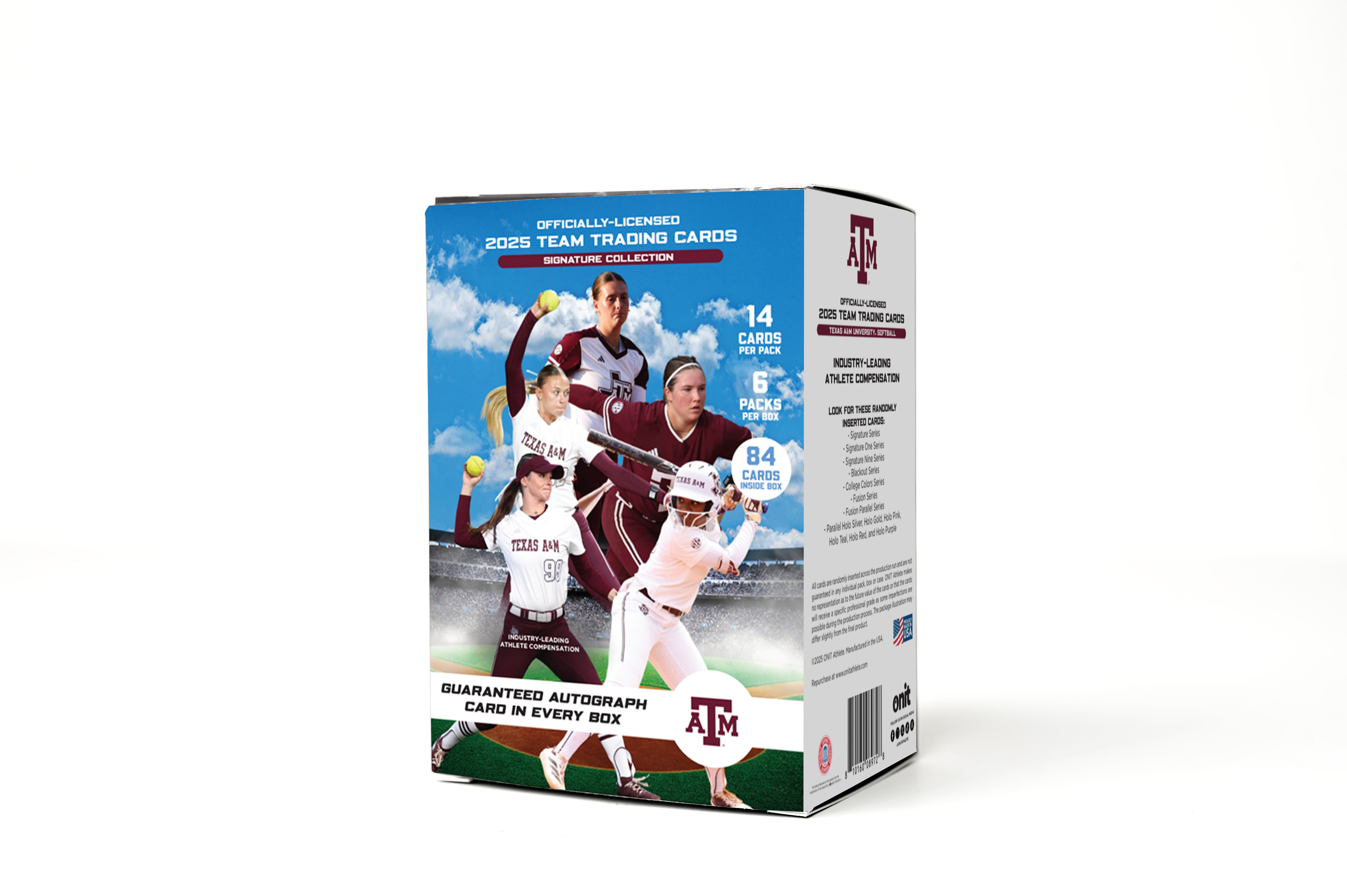 Texas A&M University® 2025 Softball Trading Cards - Platinum Box with Guaranteed Autograph