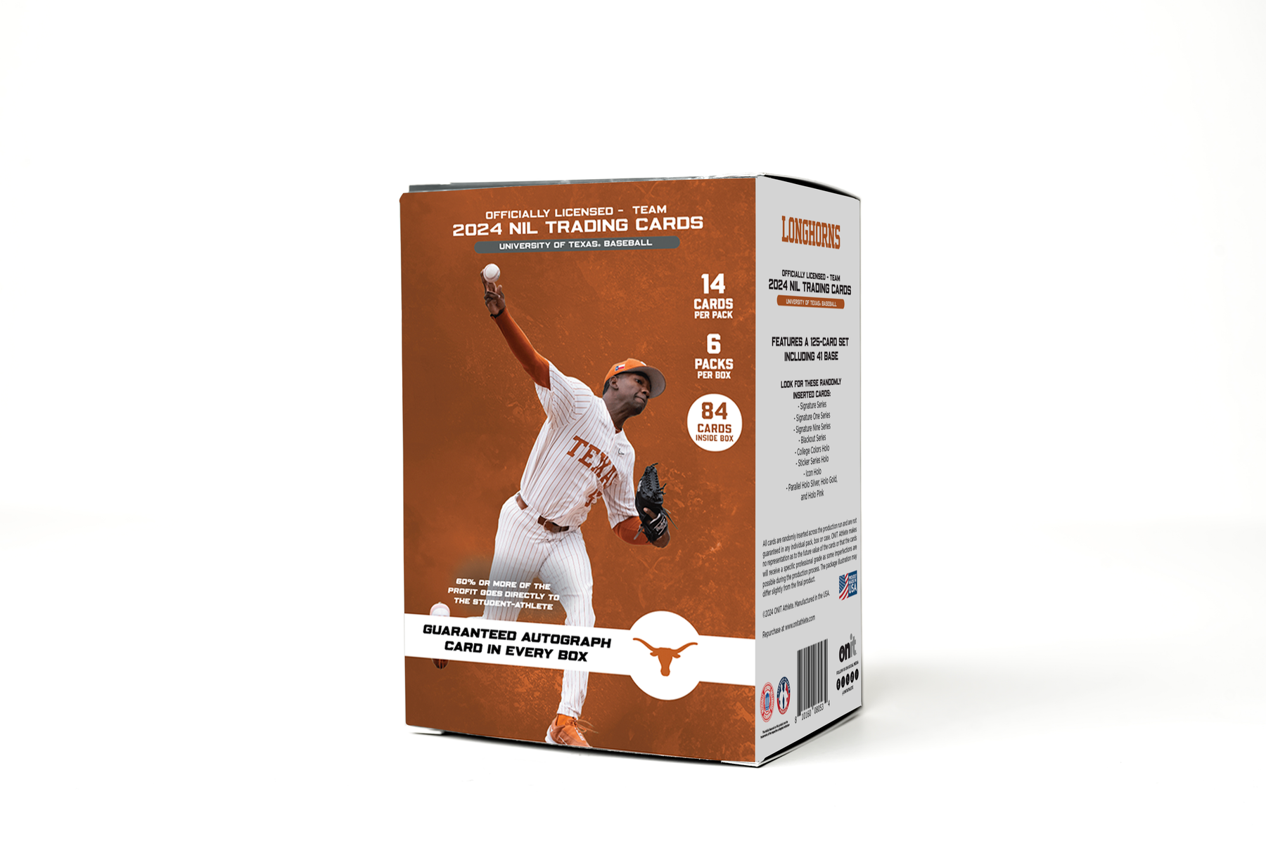 The University of Texas® Platinum Box NIL 2024 Baseball Trading Card