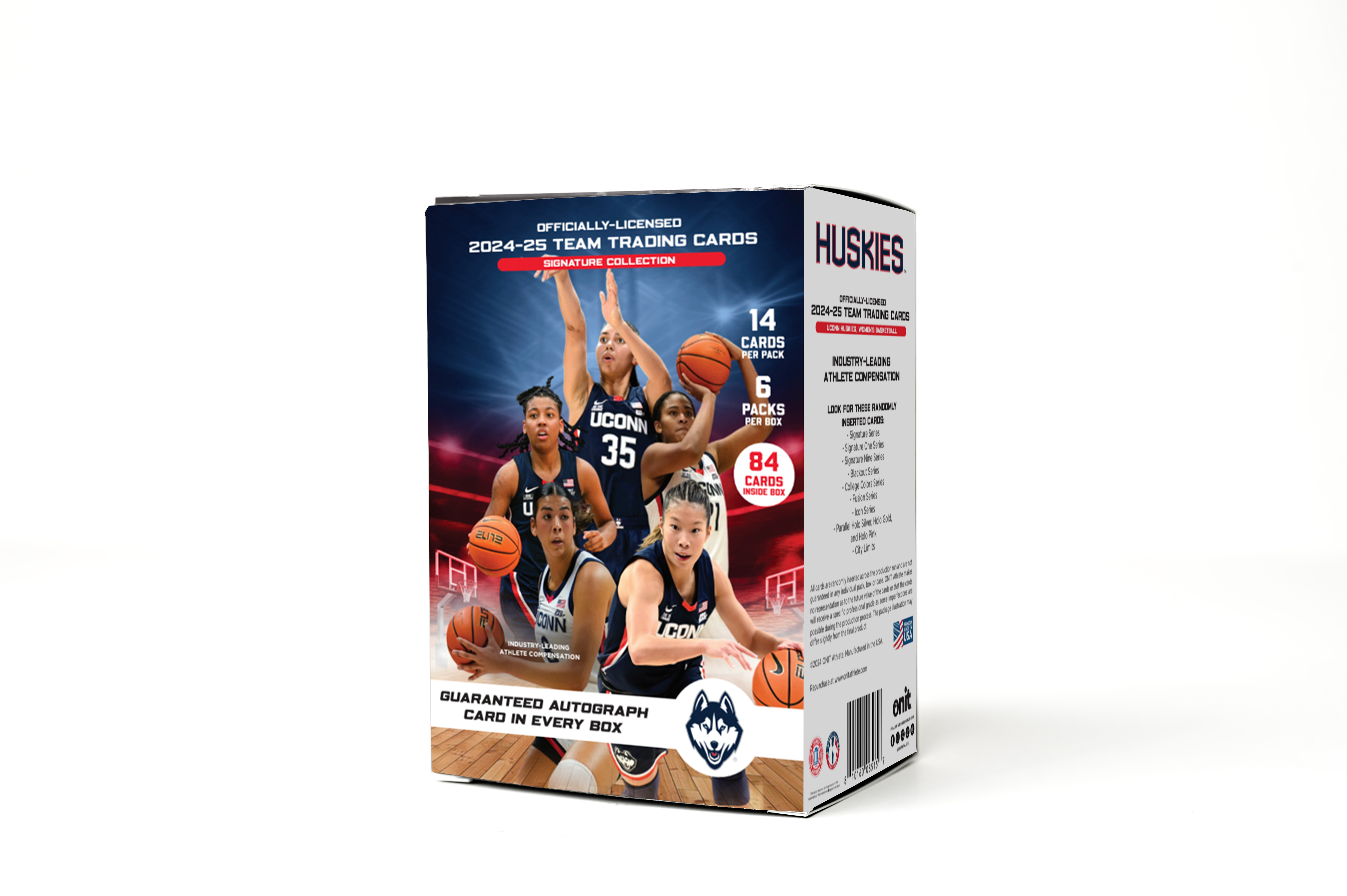 UConn® 2024-25 Women's Basketball Trading Cards - Platinum Box with Guaranteed Autograph