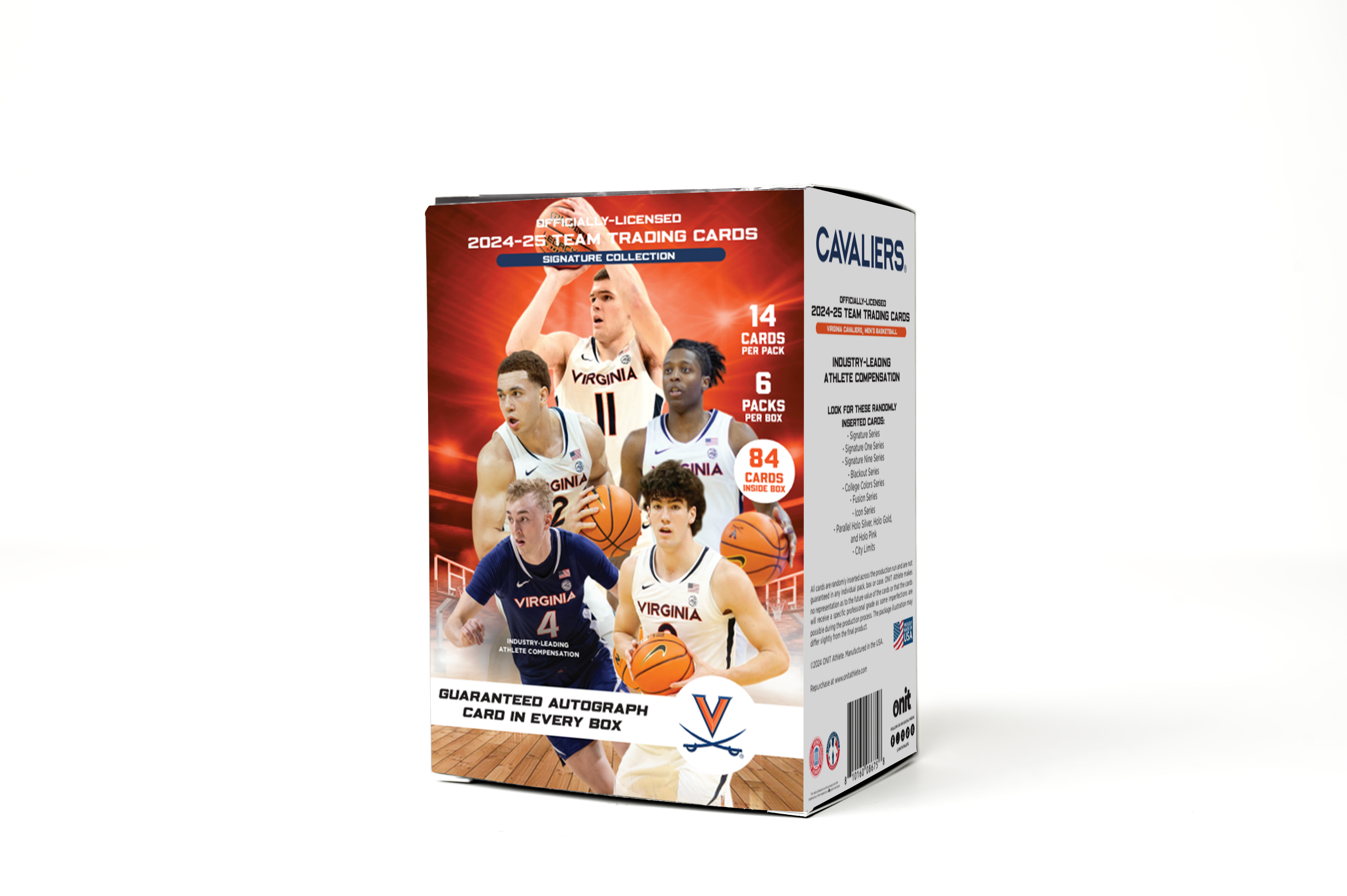 University of Virginia® 2024-25 Men's Basketball Trading Cards - Platinum Box with Guaranteed Autograph