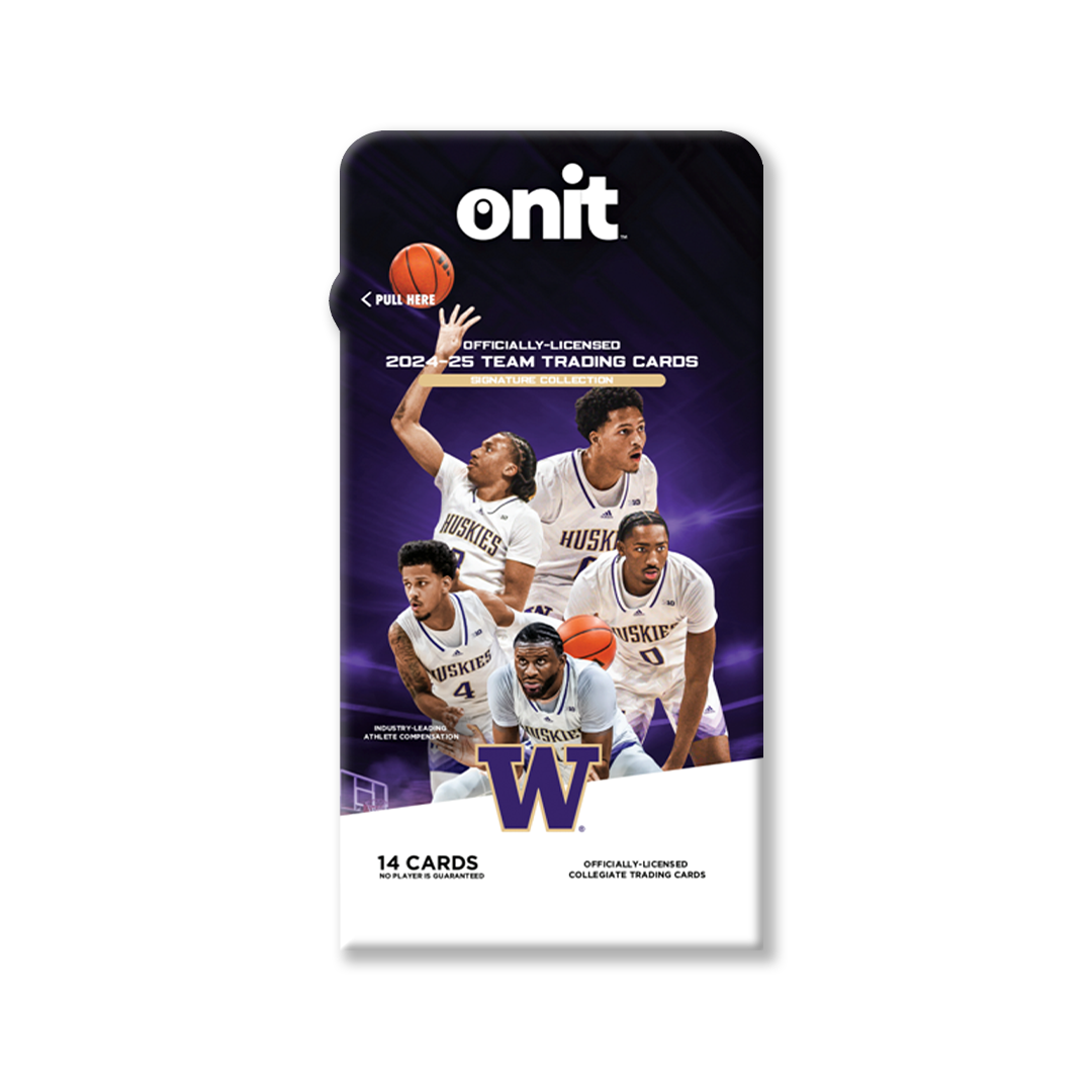 University of Washington® NIL Men's Basketball - 2024-25 Signature Trading Cards - Single Pack