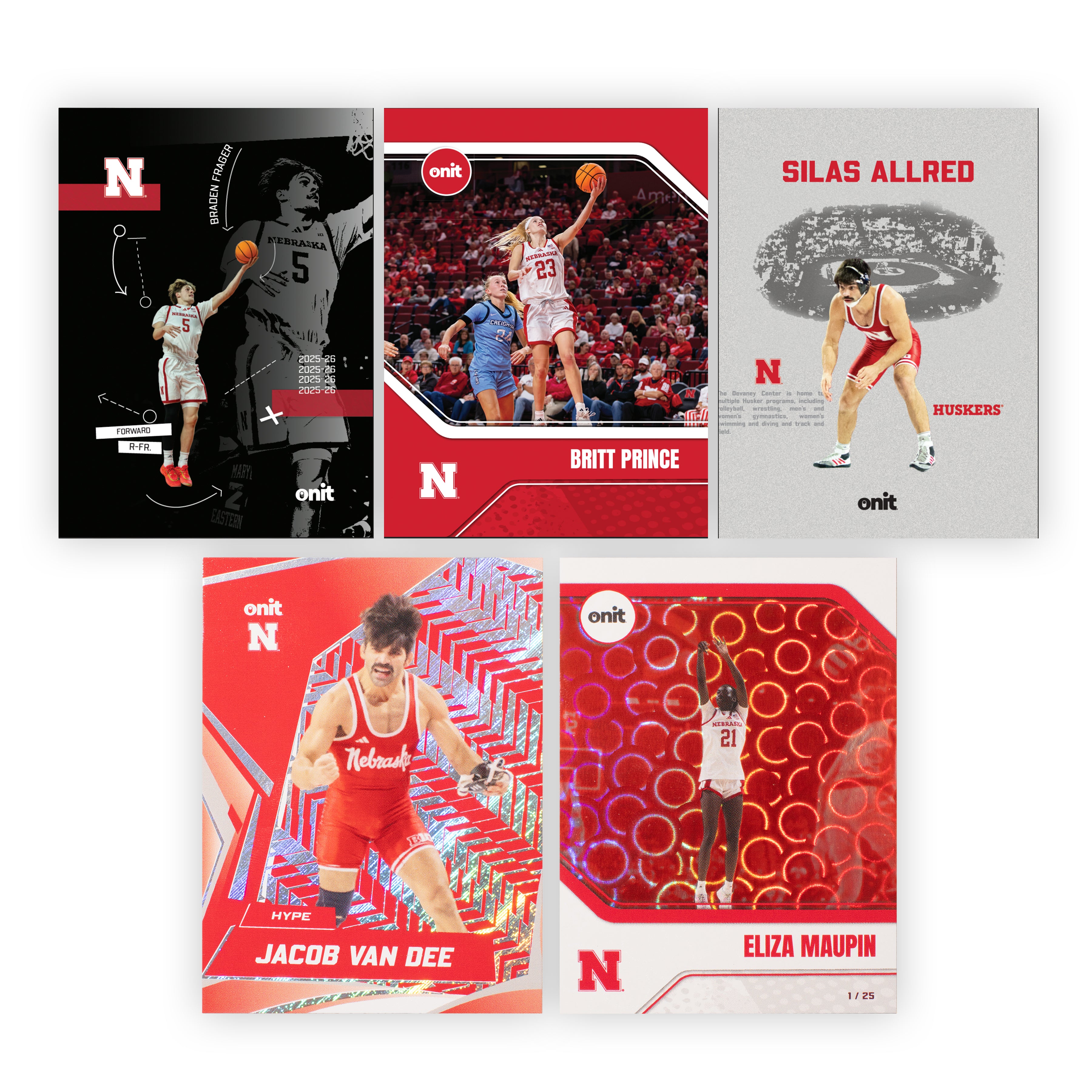 University of Nebraska Winter Sports 2025-26 Trading Cards - Platinum Box