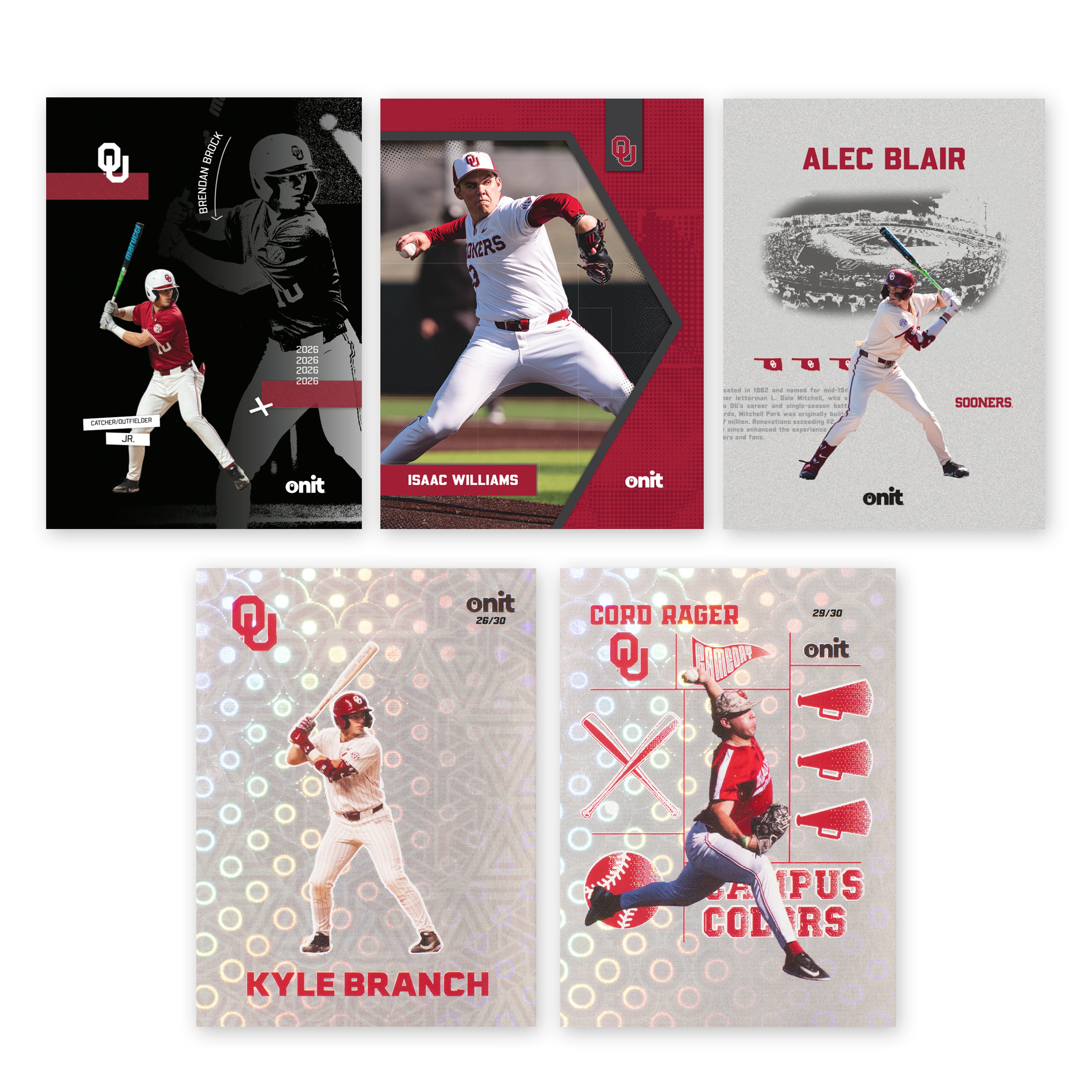 University of Oklahoma Baseball 2026 Trading Cards