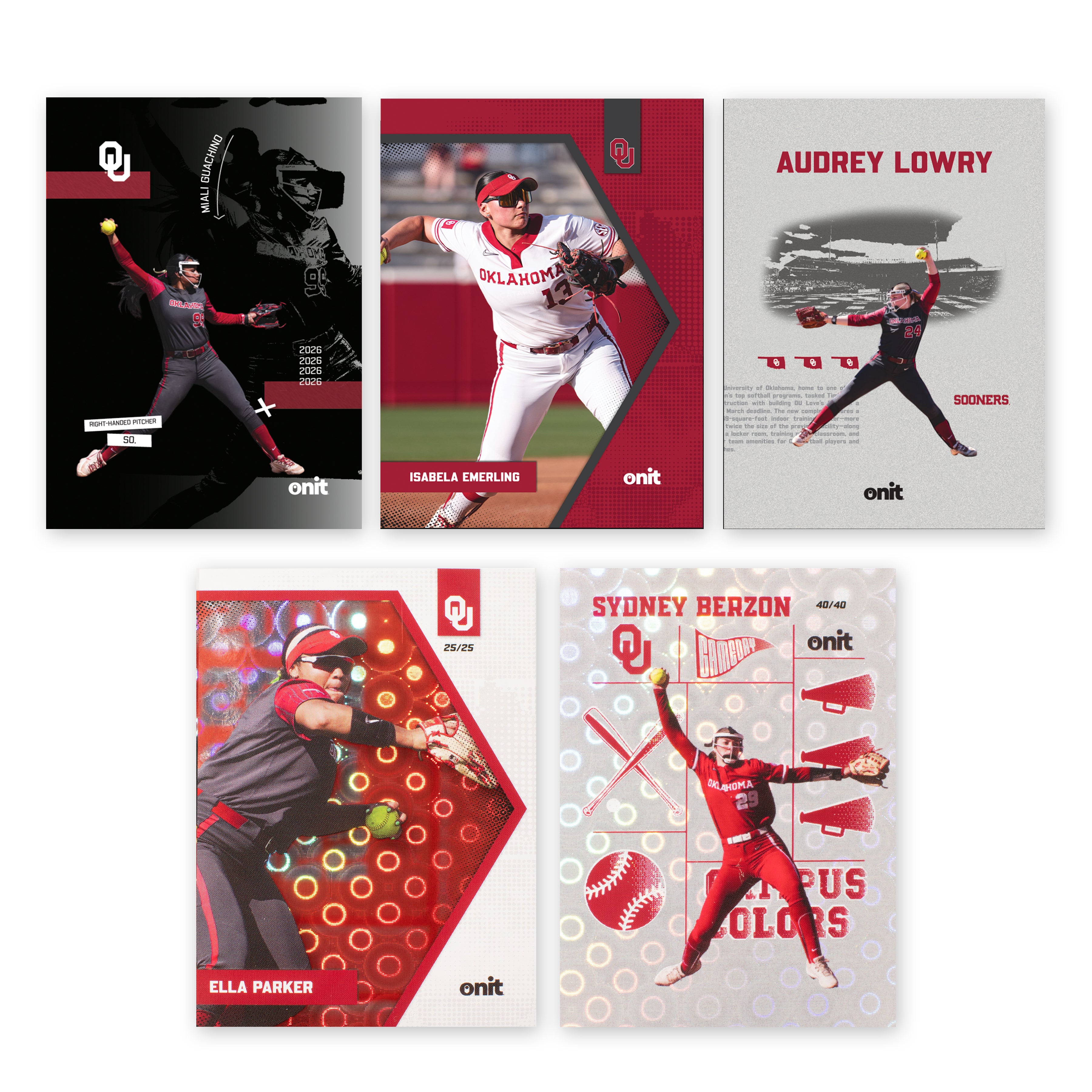 University of Oklahoma Softball 2026 Trading Cards