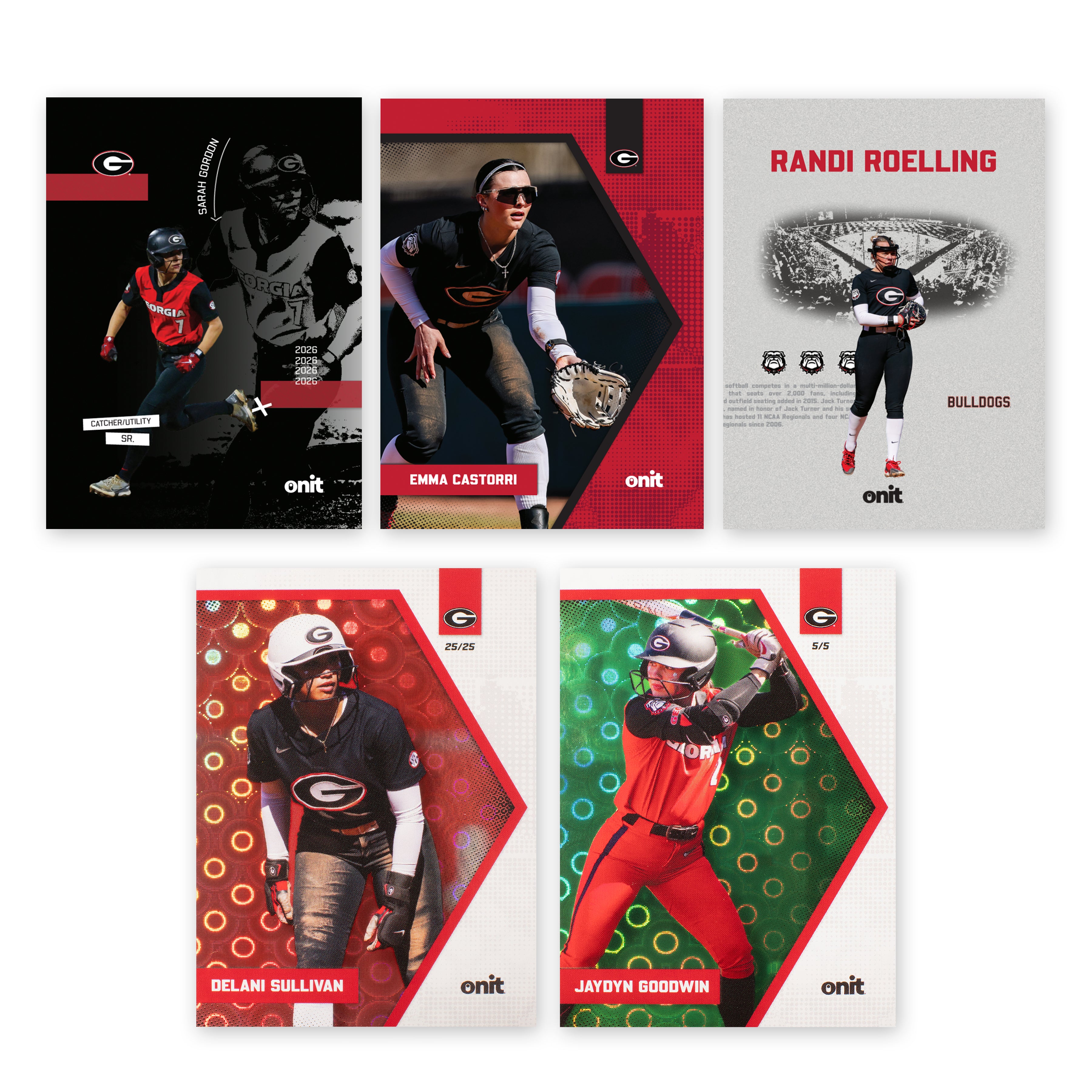 University of Georgia Softball 2026 Trading Cards